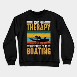 Booting Motorboat Yacht Sea Lake Crewneck Sweatshirt